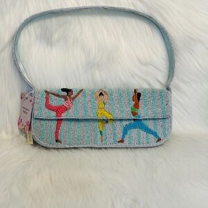Embroidered Yoga Pose Women Bag